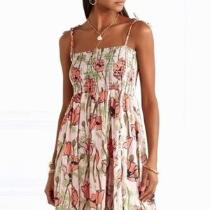 Tory Burch Cotton Voile Midi Dress L